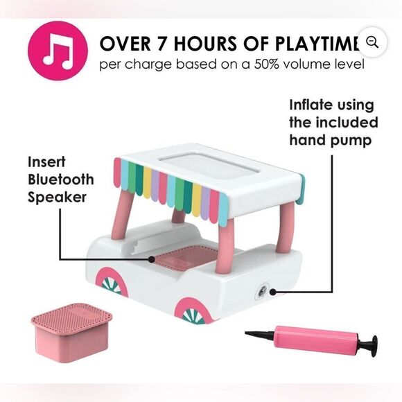 NIB Packed Party Inflatable “Party Car” Floating Wireless Bluetooth Speaker - Picture 4 of 9